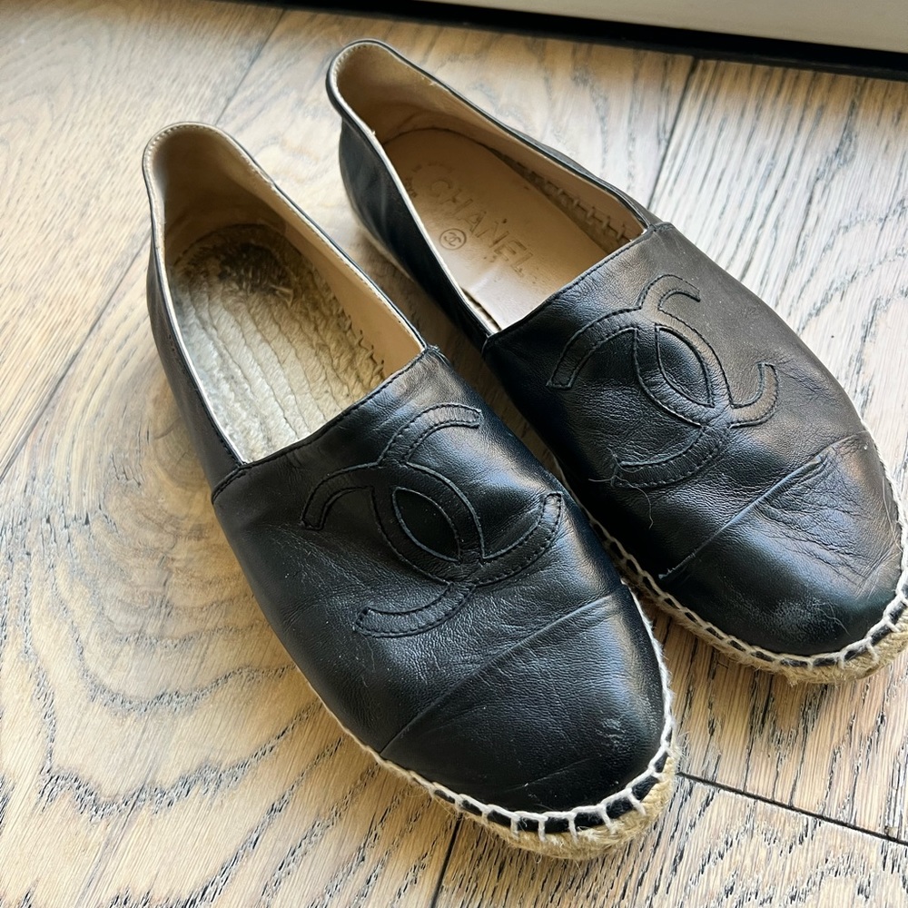 Chanel Espadrilles black